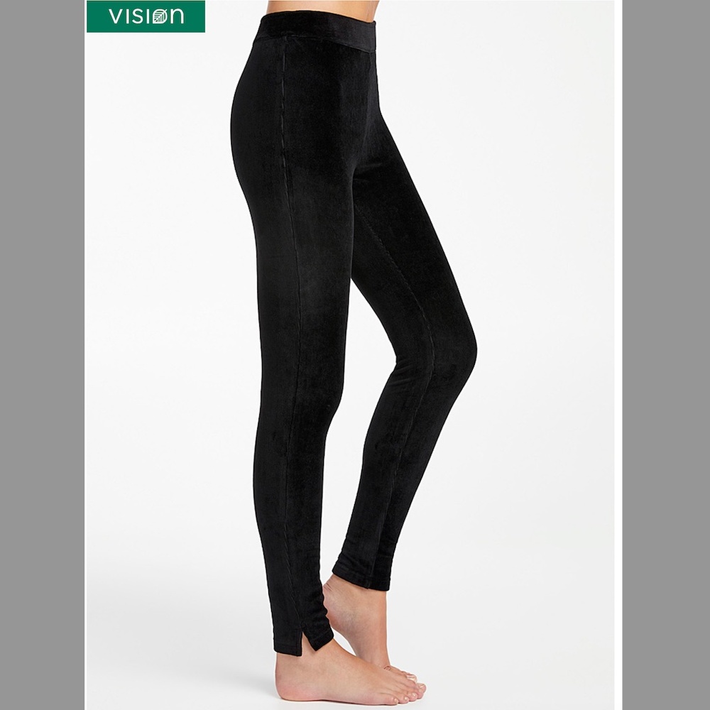 Black organic cotton stretchy corduroy leggings NWT